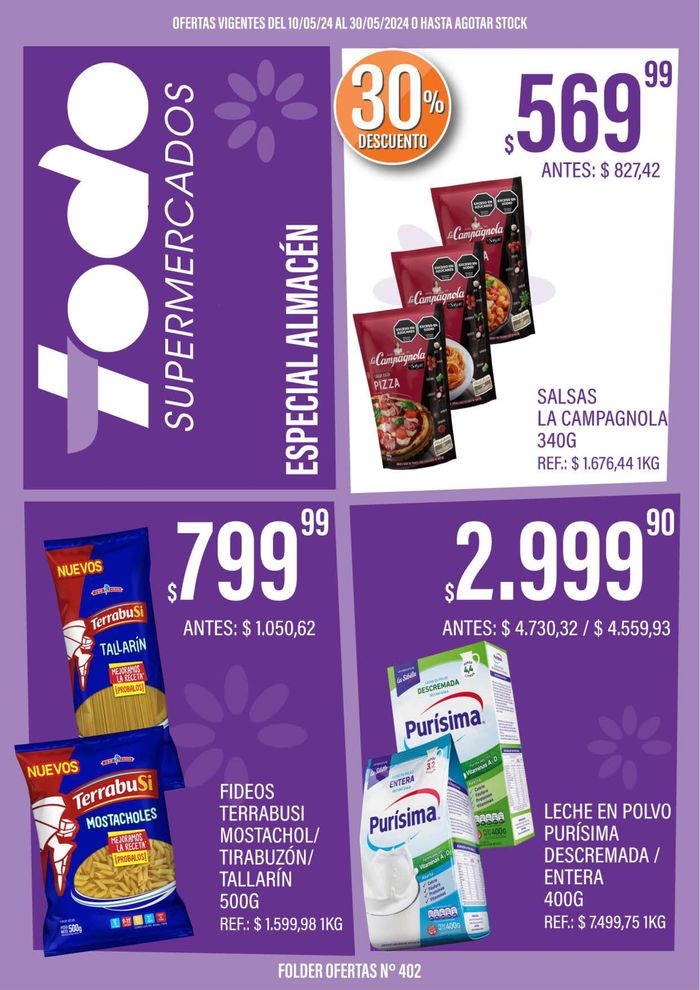 Catálogo Supermercados Todo en San Martín de los Andes | Catálogo Supermercados Todo | 10/5/2024 - 30/5/2024