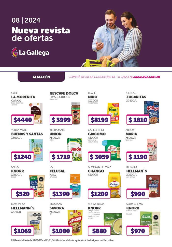 Catálogo La Gallega Supermercados en Rosario | Revista de Ofertas La Gallega | 10/5/2024 - 15/5/2024