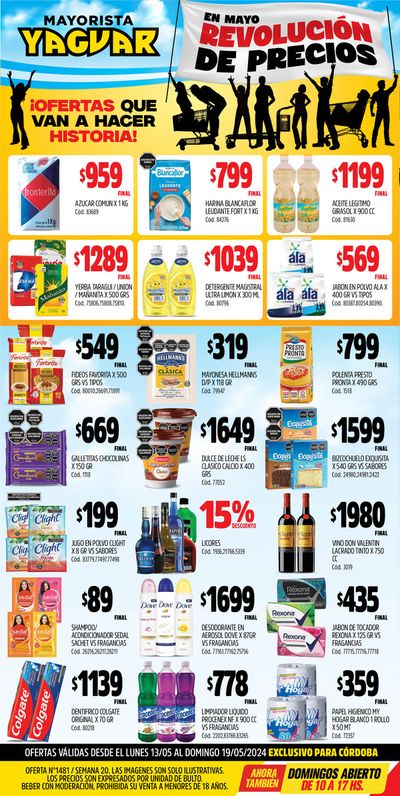 Catálogo Supermercados Yaguar en Malagueño | Ofertas Supermercados Yaguar Córdoba | 13/5/2024 - 19/5/2024