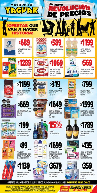 Ofertas de Hiper-Supermercados en Corrientes | Ofertas Supermercados Yaguar Resistencia de Supermercados Yaguar | 13/5/2024 - 19/5/2024