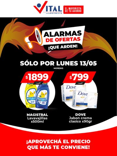 Catálogo Supermayorista Vital en Buenos Aires | ¡Alarma de Ofertas! - Moreno | 13/5/2024 - 13/5/2024