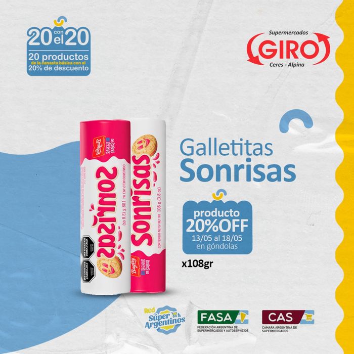 Catálogo Supermercados Giro en Santa Clara de Buena Vista | Ofertas Supermercados Giro 20% dto | 13/5/2024 - 18/5/2024