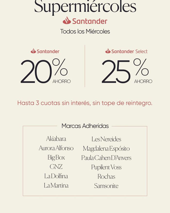 Catálogo Tecni Optica en Buenos Aires | Supermiércoles 20% - 25% de ahorro con Santander | 15/5/2024 - 29/5/2024