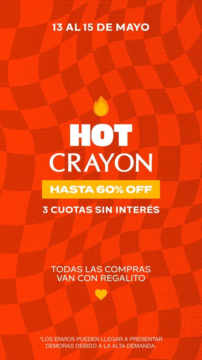 Catálogo Crayon en Córdoba | Hot Crayon Hasta 60% off | 13/5/2024 - 15/5/2024