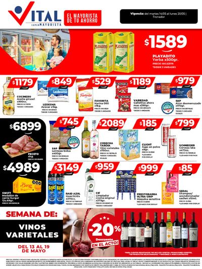 Ofertas de Hiper-Supermercados en Vicente López | ¡Ahorrá y Disfrutá! Tronador de Supermayorista Vital | 14/5/2024 - 20/5/2024