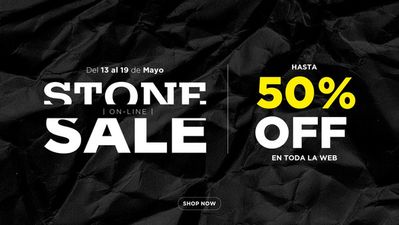 Ofertas de Ropa, Zapatos y Accesorios en Godoy Cruz | Stone Sale Hasta 50% off al 19 de Mayo de Stone | 14/5/2024 - 19/5/2024