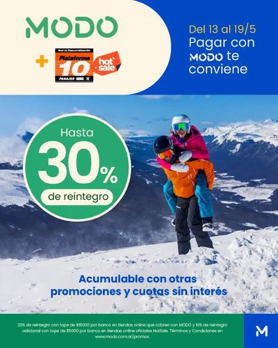 Ofertas de Viajes en Mar del Plata | Hasta 30% de reintegro con Modo al 19/5 de Plataforma 10 | 14/5/2024 - 19/5/2024