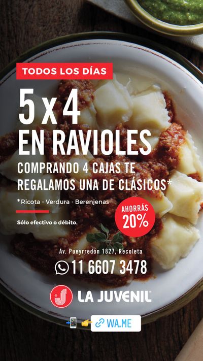 Ofertas de Restaurantes en Belén de Escobar | Ahorrás 20% Todos los días de La Juvenil | 15/5/2024 - 31/5/2024