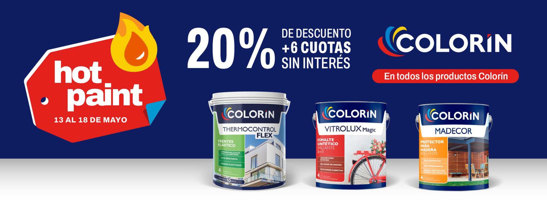 Catálogo A Todo Color en Recoleta | Hot Paint - 20% dto en todos los productos Colorín | 15/5/2024 - 18/5/2024
