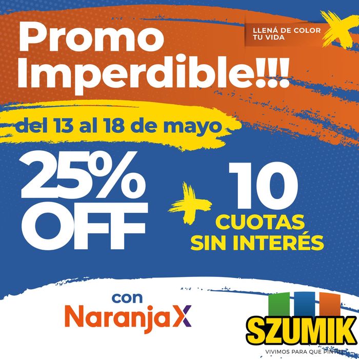 Catálogo Szumik en Córdoba | Promo Imperdible!!! 25% OFF + 10 cuotas sin interés | 15/5/2024 - 18/5/2024
