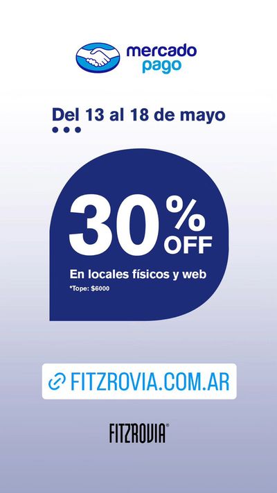 Ofertas de Deporte en Rafael Calzada | 30% OFF En locales físicos y web de Fitzrovia | 15/5/2024 - 18/5/2024