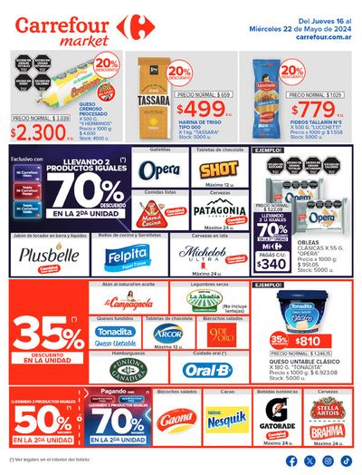 Ofertas de Hiper-Supermercados en Santa Fe | Catálogo Ofertas Semanales Market Interior de Carrefour Market | 16/5/2024 - 22/5/2024