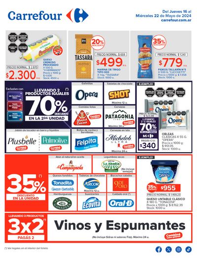 Ofertas de Hiper-Supermercados en General Roca (Río Negro) | Catálogo Ofertas Semanales Hiper Sur de Carrefour | 16/5/2024 - 22/5/2024
