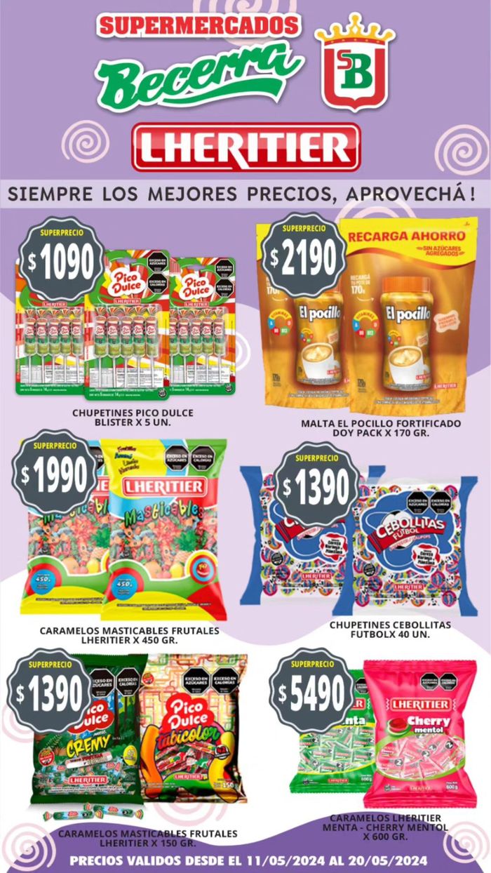 Catálogo Supermercados Becerra en Villa Carlos Paz | Más Ofertas Especiales Becerra! | 16/5/2024 - 20/5/2024