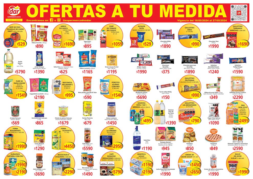 Catálogo Cadena Dar en Recoleta | Catálogo Supermercados Dar | 16/5/2024 - 27/5/2024