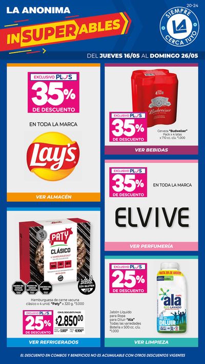 Ofertas de Hiper-Supermercados en Santa Rosa (La Pampa) | Insuperables z1 de La Anonima | 17/5/2024 - 26/5/2024