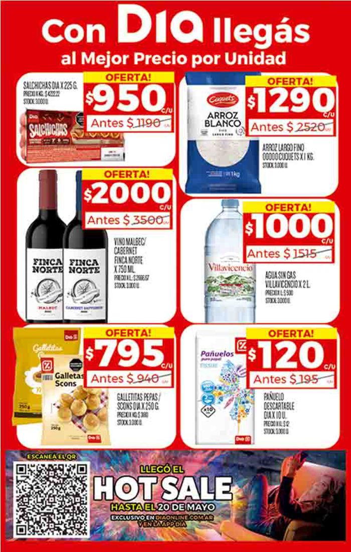 Catálogo Supermercados DIA en San Cristóbal (Buenos Aires) | Folleto TT Supermercados DIA | 17/5/2024 - 22/5/2024