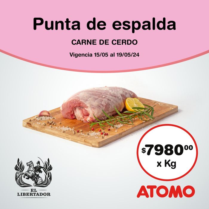 Catálogo Atomo Conviene en General Alvear (Mendoza) | Carne de Cerdo Atomo Conviene | 17/5/2024 - 19/5/2024