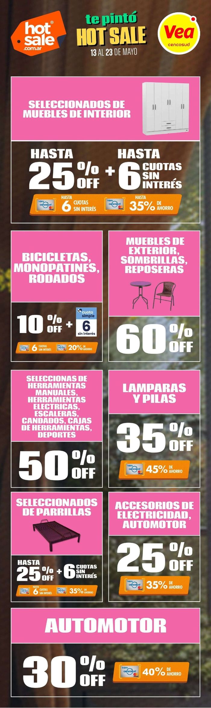 Catálogo Supermercados Vea en Neuquén | Folleto Hot Sale Extension Vea | 17/5/2024 - 23/5/2024