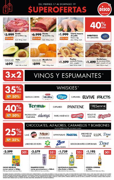 Ofertas de Hiper-Supermercados en Mar del Plata | Superofertas Disco de Disco | 17/5/2024 - 19/5/2024