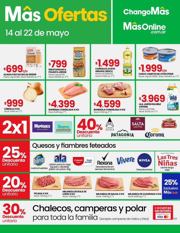 Catálogo Changomas en Mendoza | Catálogo Changomas al 22 de Mayo | 17/5/2024 - 22/5/2024