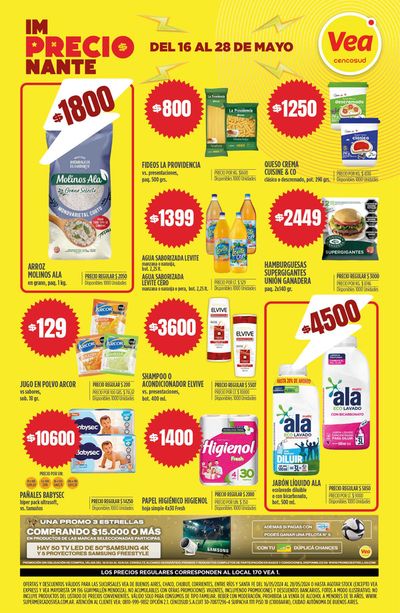 Catálogo Supermercados Vea en Buenos Aires | Supermercados Vea Im-Precio-Nante BS AS | 20/5/2024 - 28/5/2024