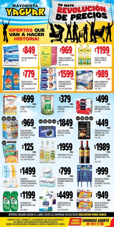 Catálogo Supermercados Yaguar en Fontana | Catálogo Supermercados Yaguar Chaco | 20/5/2024 - 26/5/2024