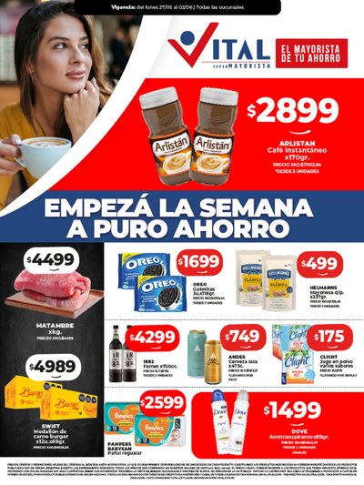 Ofertas de Hiper-Supermercados en Lomas de Zamora | Ahorrá y Disfrutá! de Supermayorista Vital | 27/5/2024 - 2/6/2024