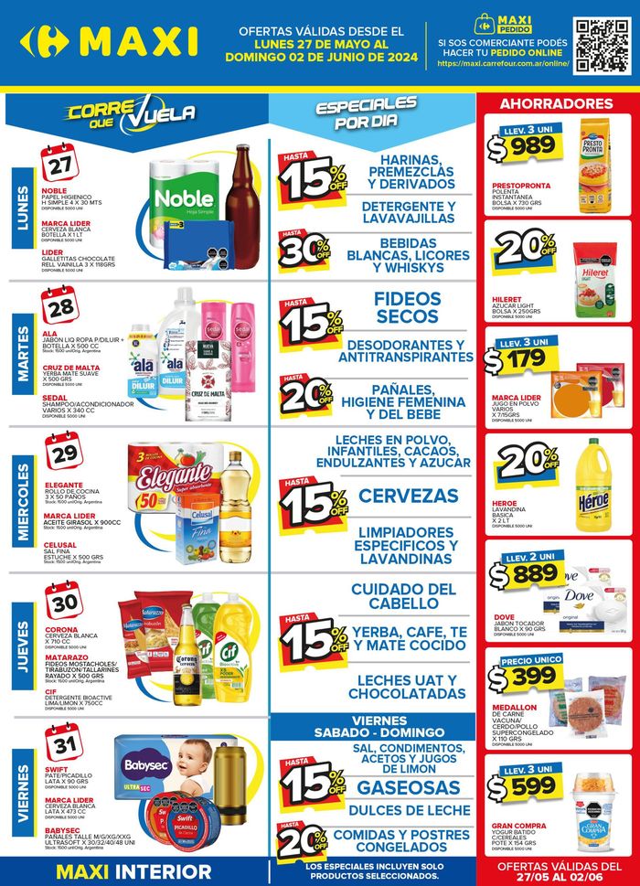 Catálogo Carrefour Maxi en San Fernando del Valle de Catamarca | OFERTAS SEMANALES - INTERIOR | 27/5/2024 - 2/6/2024
