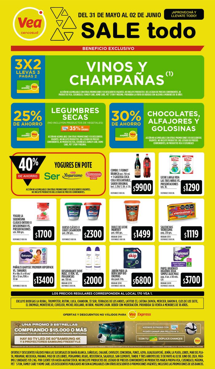Catálogo Supermercados Vea en Resistencia | Catálogo Supermercados Vea FDS NEA | 31/5/2024 - 2/6/2024