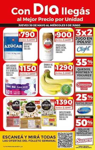 Ofertas de Hiper-Supermercados en Lomas de Zamora | Folleto TT Supermercados DIA de Supermercados DIA | 30/5/2024 - 5/6/2024