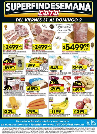 Ofertas de Hiper-Supermercados en Glew | Coto Afiche Mix FDS  de Coto | 31/5/2024 - 2/6/2024
