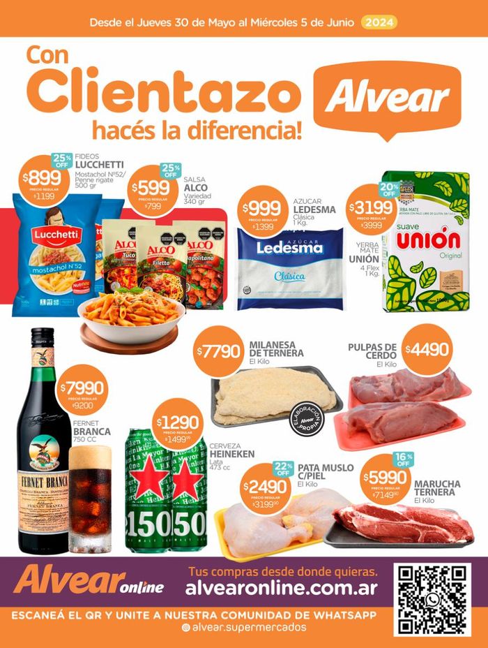 Catálogo Super Alvear en Santa Fe | Catálogo Supermercados Alvear | 31/5/2024 - 5/6/2024