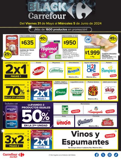 Ofertas de Hiper-Supermercados en Santa Rosa (La Pampa) | Catálogo BLACK Carrefour Market Interior de Carrefour Market | 31/5/2024 - 5/6/2024