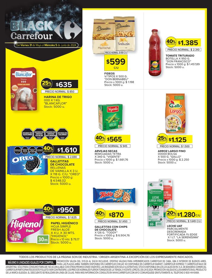 Catálogo Carrefour en Olivos | Catálogo BLACK Carrefour BS AS | 31/5/2024 - 5/6/2024