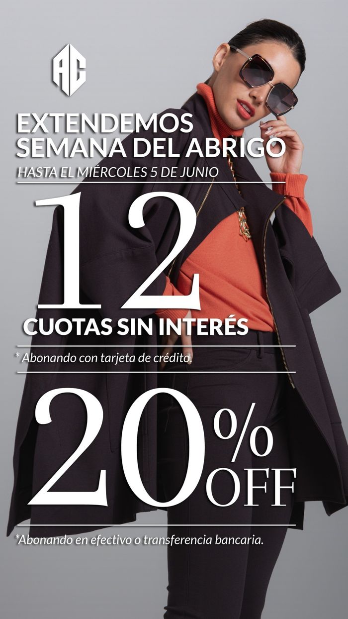 Catálogo Adriana Costantini en La Plata | Extendimos Semana del Abrigo 20% OFF | 31/5/2024 - 5/6/2024
