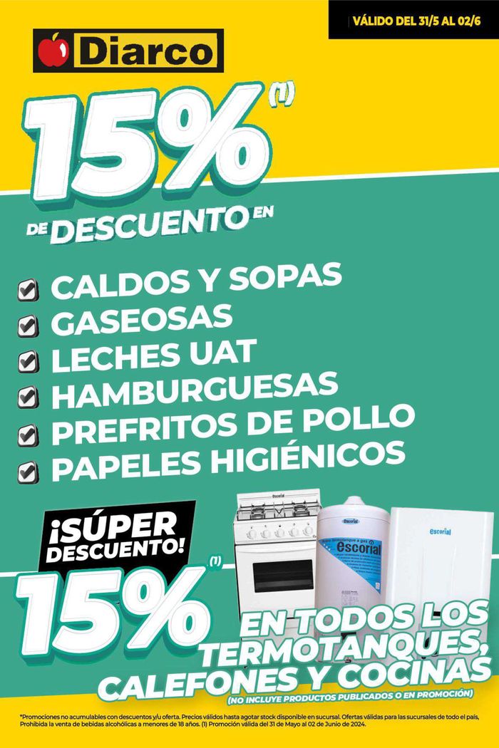 Catálogo Diarco en Cuadro Nacional | 15% de descuento Diarco | 31/5/2024 - 2/6/2024