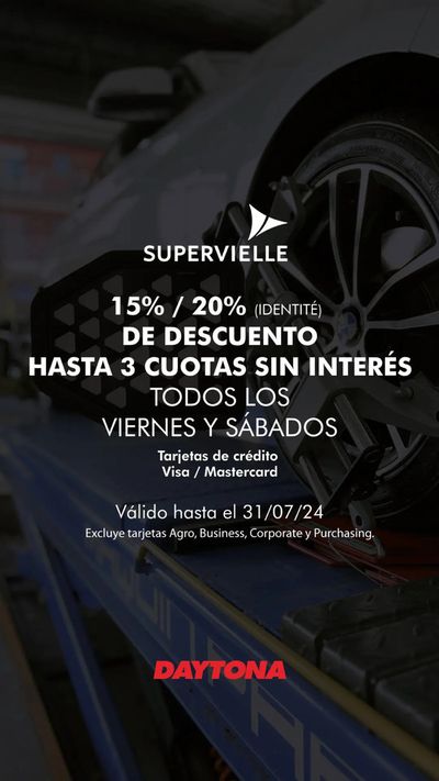 Ofertas de Autos, Motos y Repuestos en Quilmes | 15% de descuento Viernes y Sábados de Daytona | 12/6/2024 - 31/7/2024