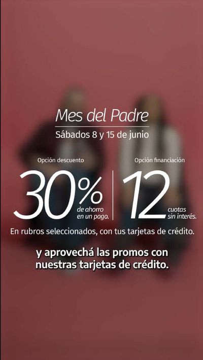 Ofertas de Bancos y Seguros en Olivos | Mes del Padre - 30% de ahorro o 12 cuotas sin interés de Banco Provincia | 12/6/2024 - 15/6/2024