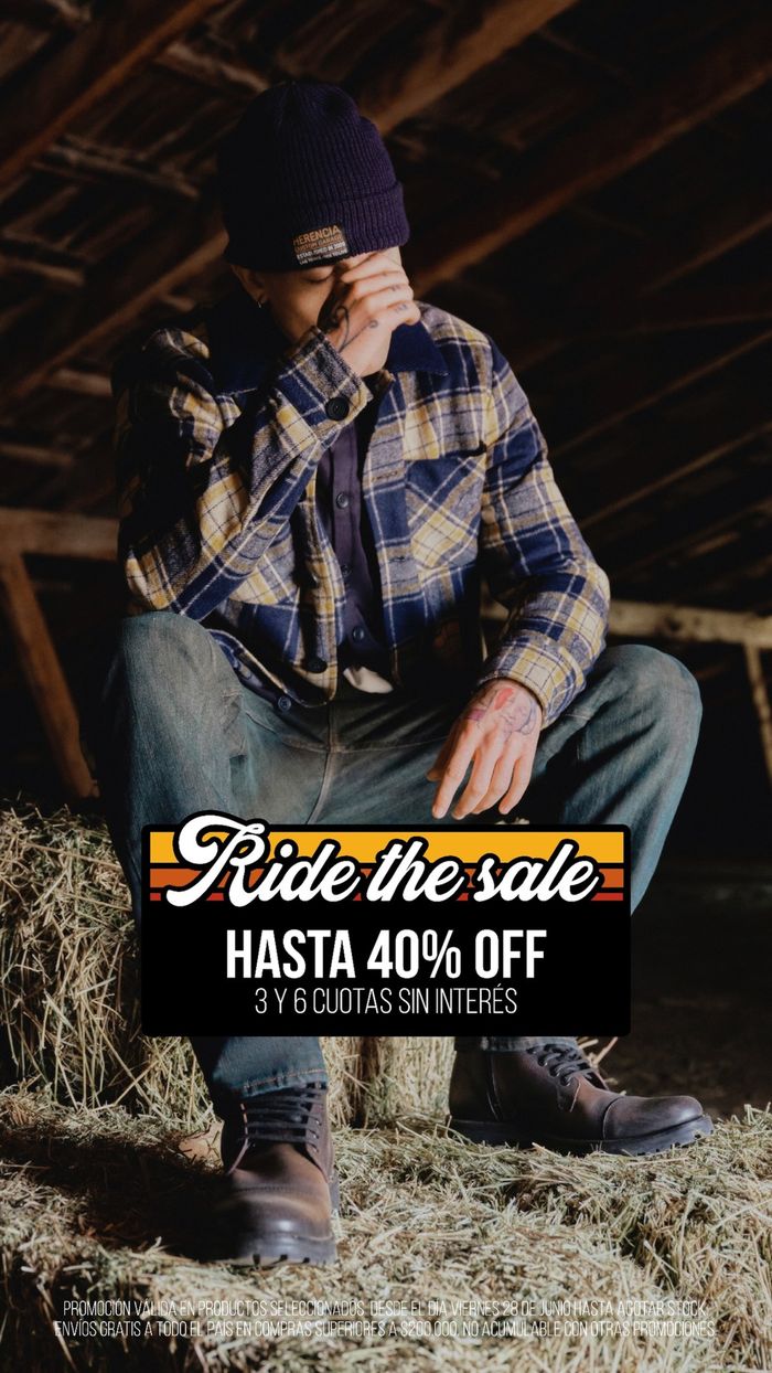 Catálogo Herencia | Ride the sale Hasta 40% OFF | 3/7/2024 - 31/7/2024