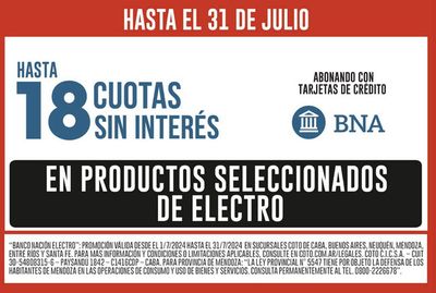 Catálogo Coto en Quilmes | Coto Medio Afiche B N A | 5/7/2024 - 31/7/2024