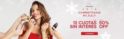 Ofertas de Perfumería y Maquillaje en Recoleta | Christmas in July Hasta 50% OFF de Perfumerías Rouge | 8/7/2024 - 31/7/2024