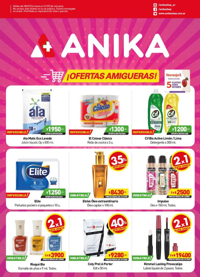 Catálogo Anika Shop | Catálogo Julio Anika Shop | 11/7/2024 - 31/7/2024