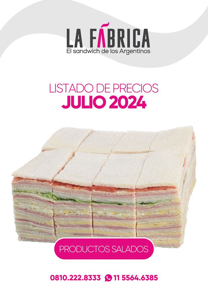 Catálogo La Fábrica en Monte Grande (Buenos Aires) | Listado de precios Julio 2024 | 11/7/2024 - 31/7/2024