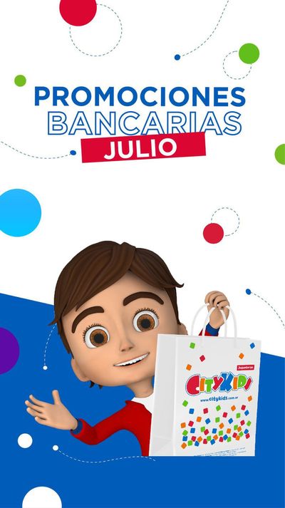Ofertas de Juguetes, Niños y Bebés en Monte Grande (Buenos Aires) | Promociones Bancarias Julio City Kids de City Kids | 17/7/2024 - 31/7/2024