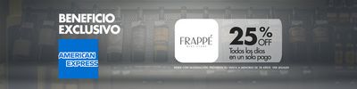 Ofertas de Restaurantes | Beneficios Frappe 25% - 30% OFF de Frappé | 18/7/2024 - 31/7/2024