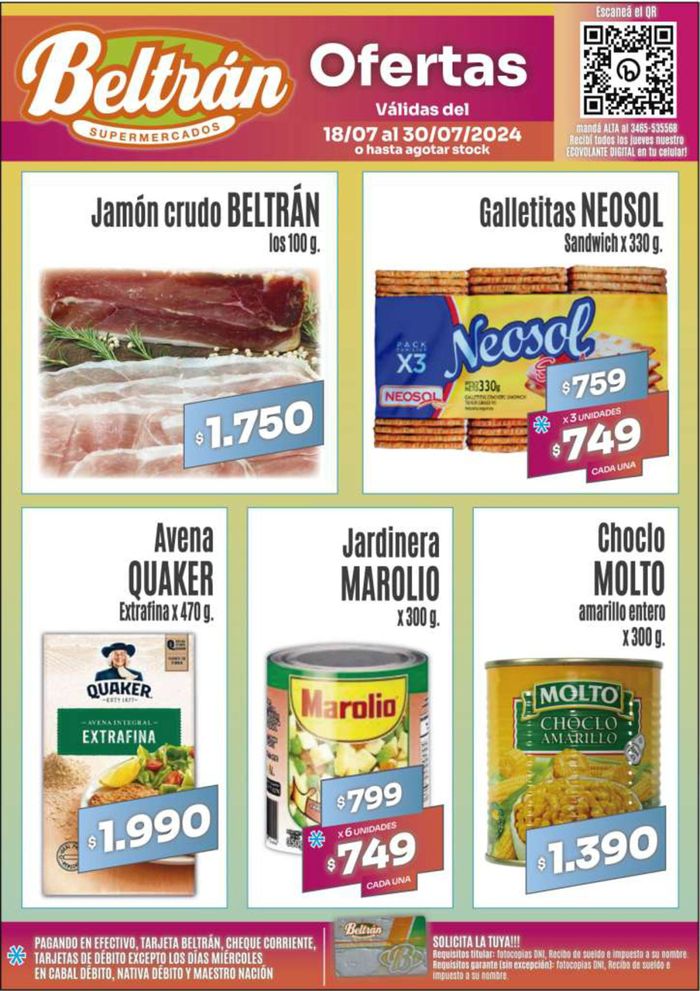 Catálogo Beltrán Supermercados | Catálogo Supermercados Beltrán | 18/7/2024 - 30/7/2024