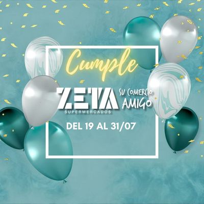 Catálogo Supermercados Zeta en Martínez | Especial Aniversario Supermercados Zeta‼ | 19/7/2024 - 31/7/2024