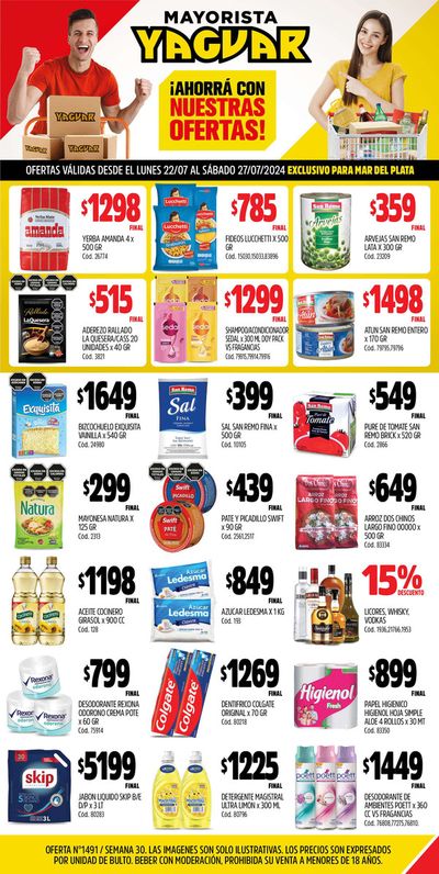 Catálogo Supermercados Yaguar en Mar del Plata | Catálogo Supermercados Yaguar Mar del Plata | 22/7/2024 - 27/7/2024