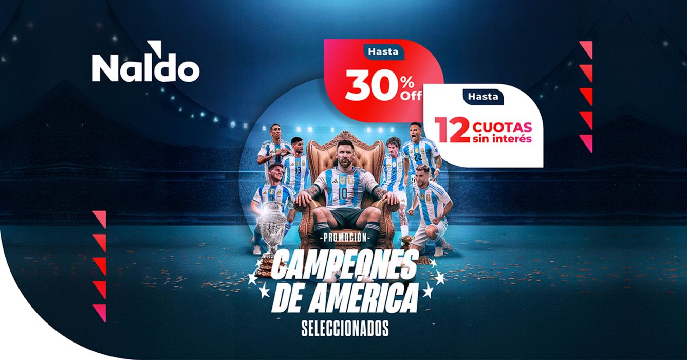Catálogo Naldo Lombardi en Necochea |  Campeones de América - Hasta 30% OFF | 22/7/2024 - 31/7/2024